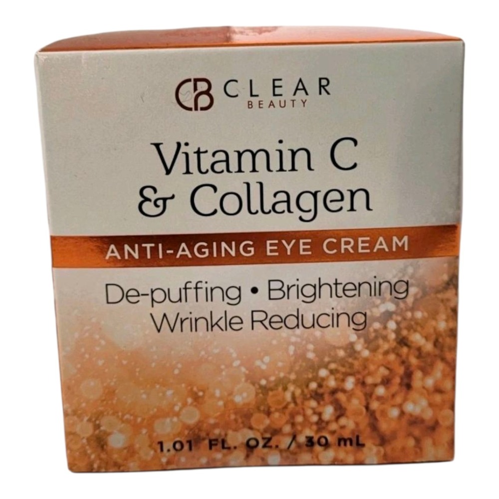 CLAIR Beauty Vitamin C Collagen Anti-Aging Eye Cream Wrimkle Reducing NEW - Picture 6 of 11